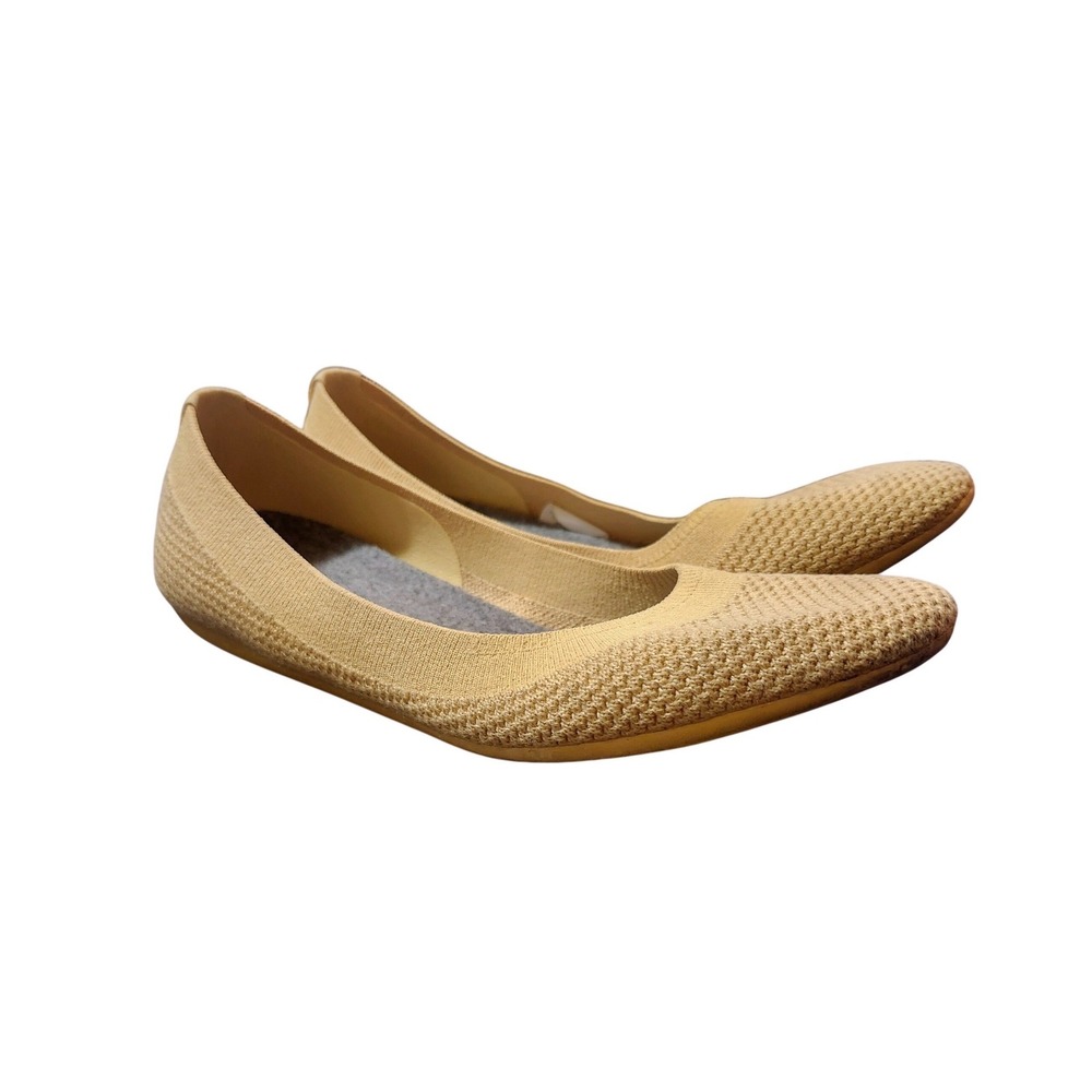 Allbirds Tree Breezers Womens Size 8.5 Beige Knit Ballet Flats W8.5 Washable